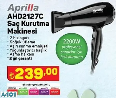 APRİLLA SAÇ KURUTMA MAKİNESİ